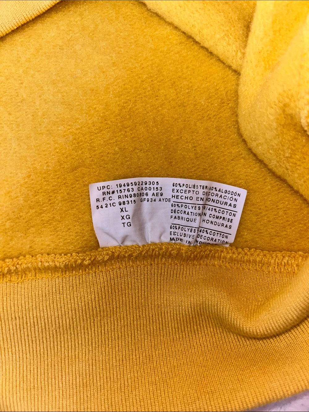 Champion Tan Script Logo Hooded Sweatshirt - Picture 7 of 8